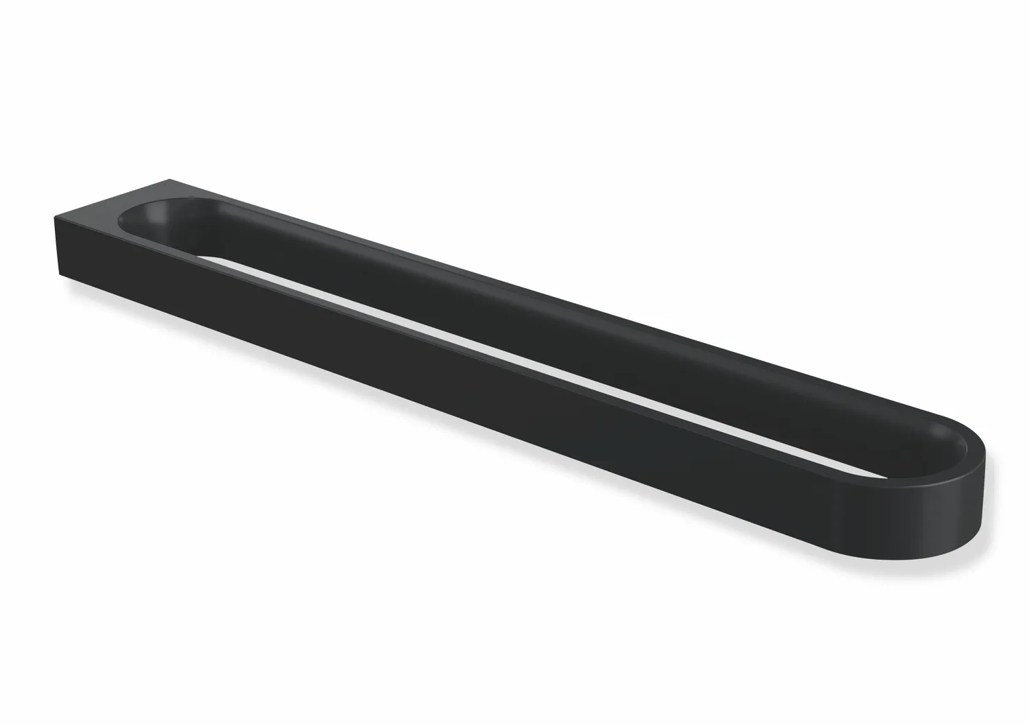 HEWI Handtuchhalter „System 800“, Befestigung verdeckt, 2-armig in Schwarz tiefmatt HEWI Handtuchhalter „System 800“, Befestigung verdeckt, 2-armig in Schwarz tiefmatt