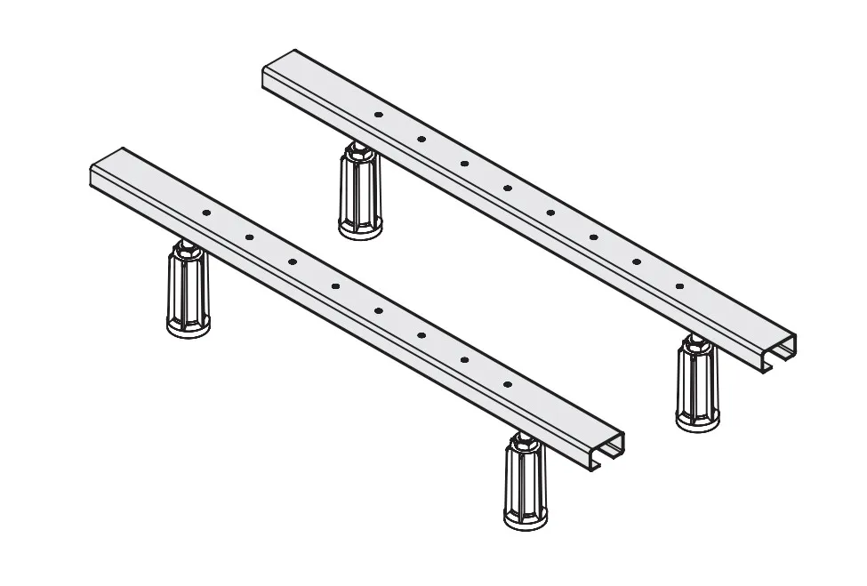 VitrA Zubehör Wannenfuß-Set für Badewannen inklusive Schallschutzband VitrA Zubehör Wannenfuß-Set für Badewannen inklusive Schallschutzband