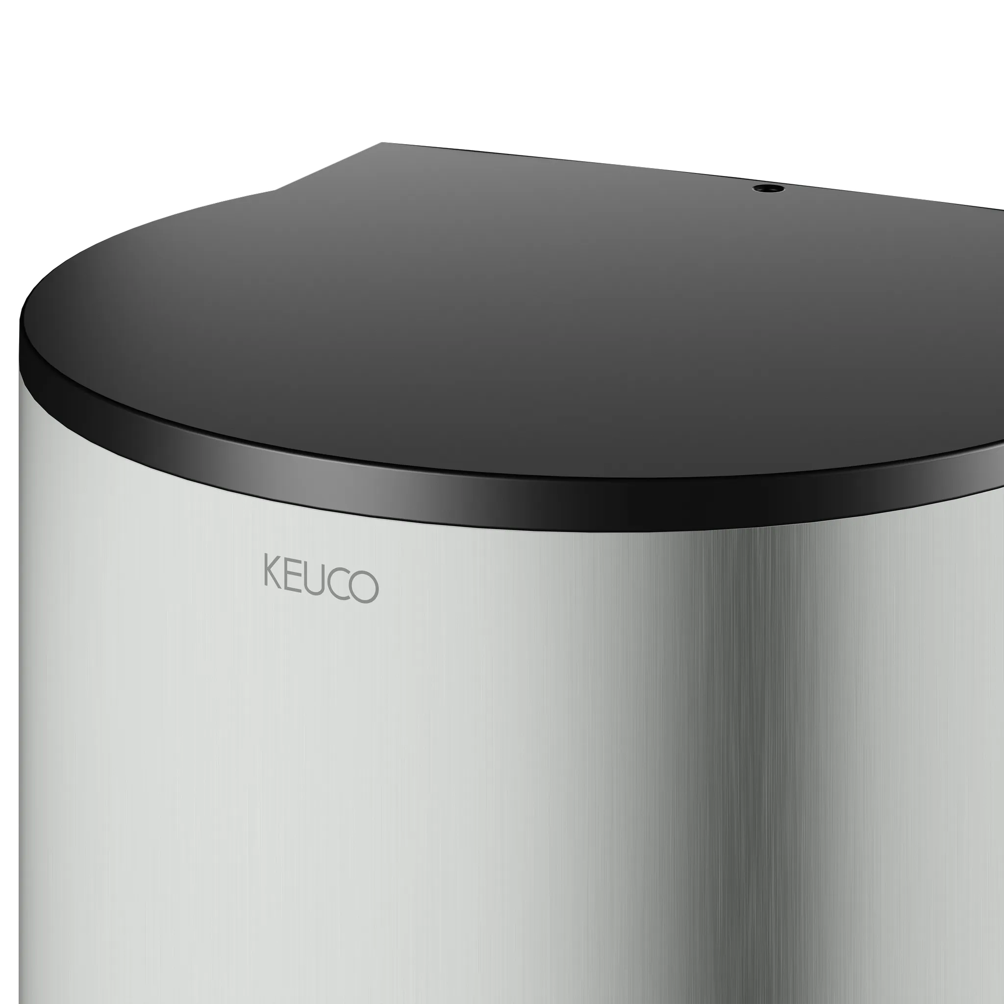 KEUCO PLAN Sensor-Desinfektionsmittelspender für Flüssigdesinfektion und Desinfektionsgel, Edelstahl-finish / schwarz