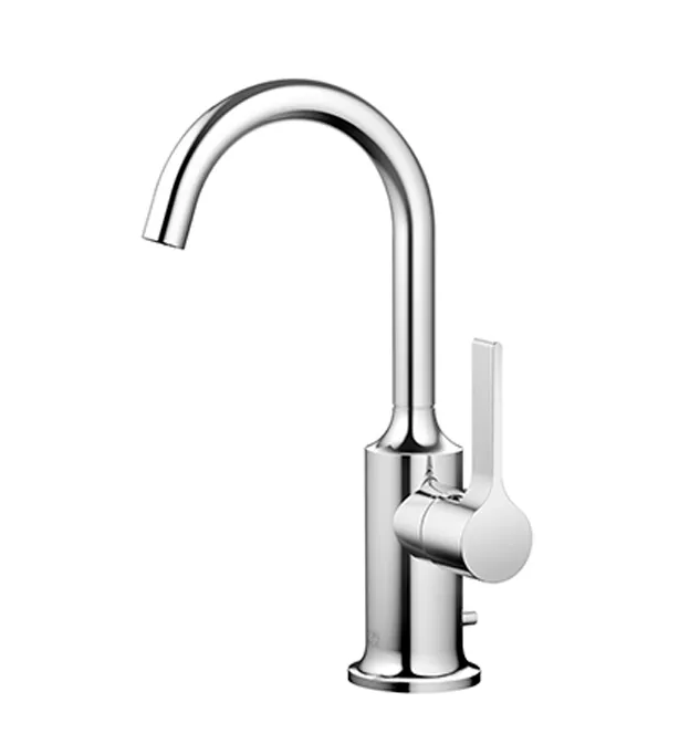 Dornbracht VAIA Waschtisch-Einhandbatterie mit Ablaufgarnitur - Chrom, Ausladung 123 mm Dornbracht VAIA Waschtisch-Einhandbatterie mit Ablaufgarnitur - Chrom, Ausladung 123 mm