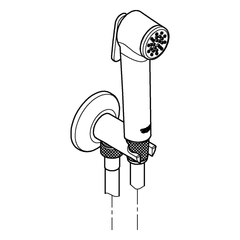 Wandhalterset Tempesta-F Trigger Spray 30 26358, mit selbstschließendem Absperrventil, 1 Strahlart, Handbrause mit Betätigungstaste, Brauseschlauch 1.500 mm, Absperrventil mit integriertem Brausehalter, chrom Wandhalterset Tempesta-F Trigger Spray 30 26358, mit selbstschließendem Absperrventil, 1 Strahlart, Handbrause mit Betätigungstaste, Brauseschlauch 1.500 mm, Absperrventil mit integriertem Brausehalter, chrom