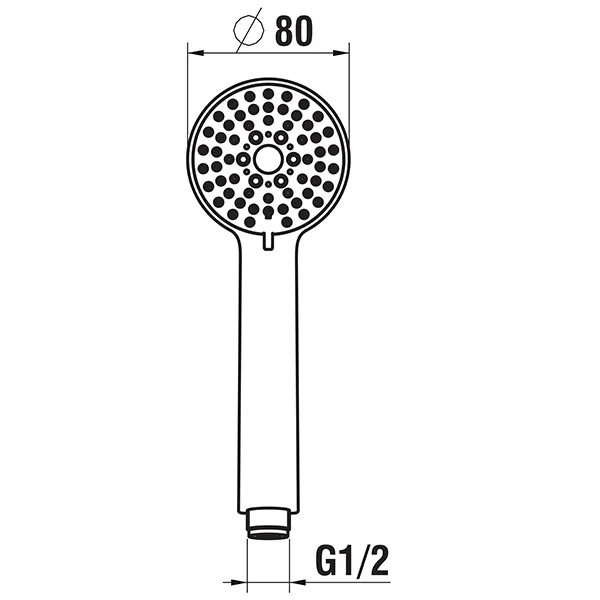 Handbrause Stella 80 3F, PVD Edelstahl-Optik gebürstet, 3 regulierbare Strahlarten: - Rainspray - Mixedspray - Massagespray Mit RubiClean Selbstreinigender Strahlformer Verkalkungsarm Handbrause Stella 80 3F, PVD Edelstahl-Optik gebürstet, 3 regulierbare Strahlarten: - Rainspray - Mixedspray - Massagespray Mit RubiClean Selbstreinigender Strahlformer Verkalkungsarm