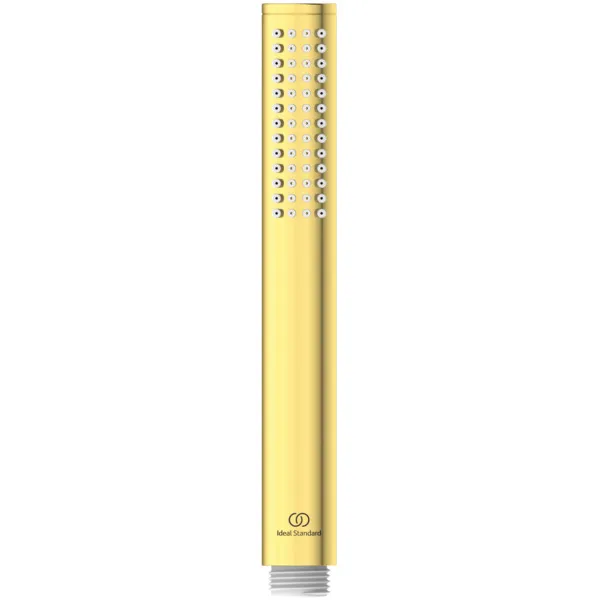3-Loch Wannenrandarmatur Joy, ohne Auslauf, mit Stab-Handbrause und Umsteller, Brushed Gold