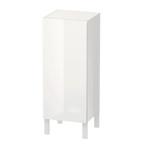 Duravit Halbhochschrank „L-Cube“ 25 × 60 × 20 cm Weiß Hochglanz