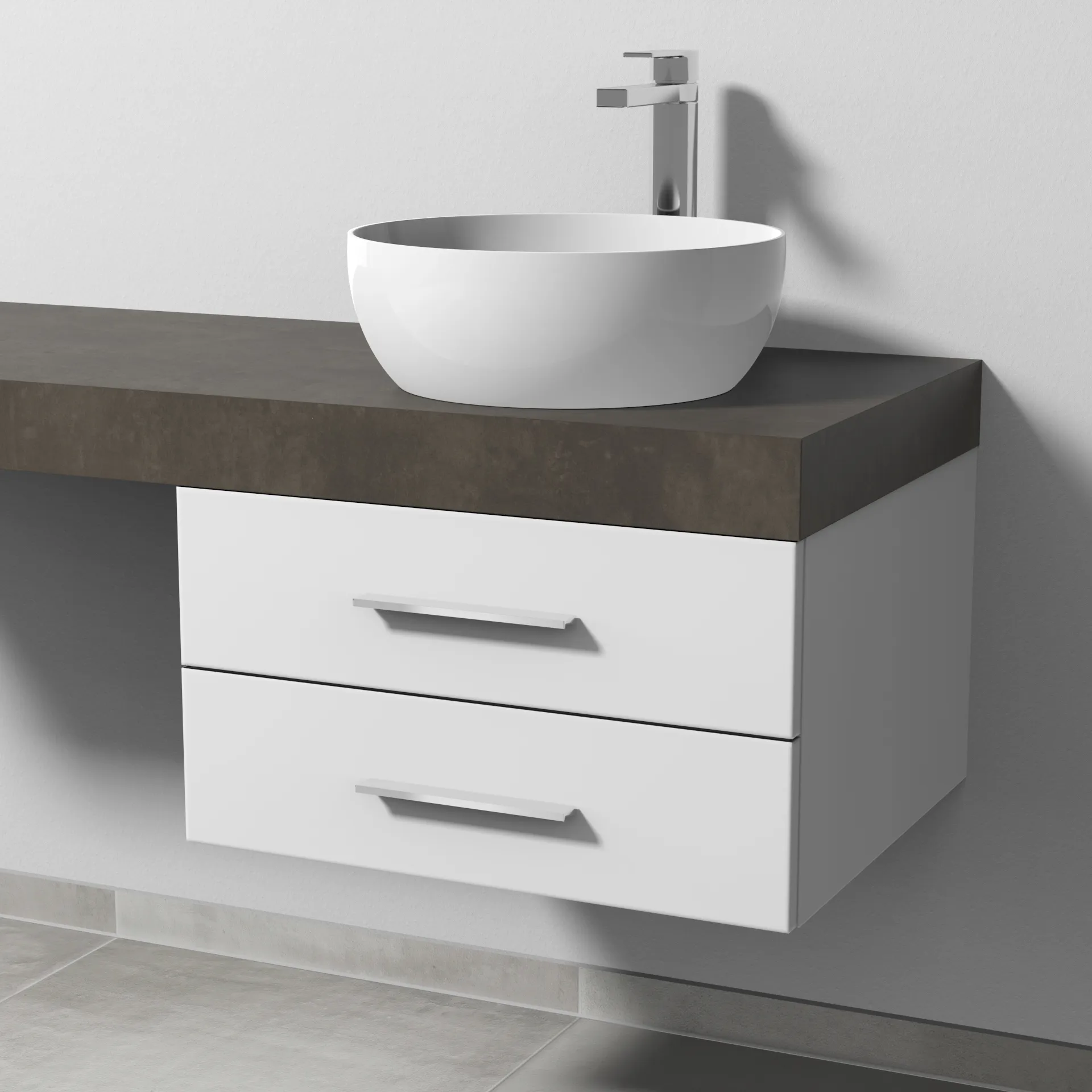 Sanipa Waschtischunterschrank „2morrow“ 600 × 340 × 520 mm in Weiß-Soft