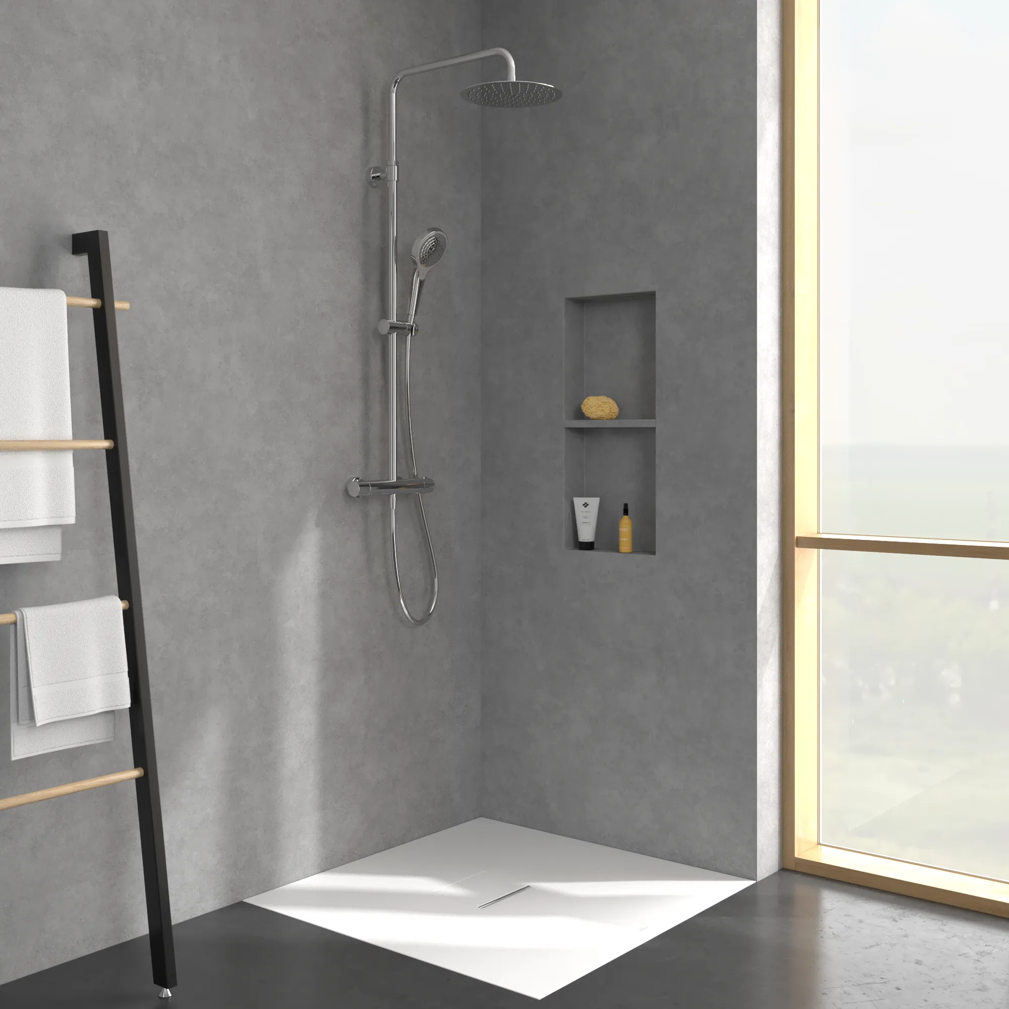 Gleitstangekombination „Verve Showers“, Befestigung verdeckt 47,2 cm