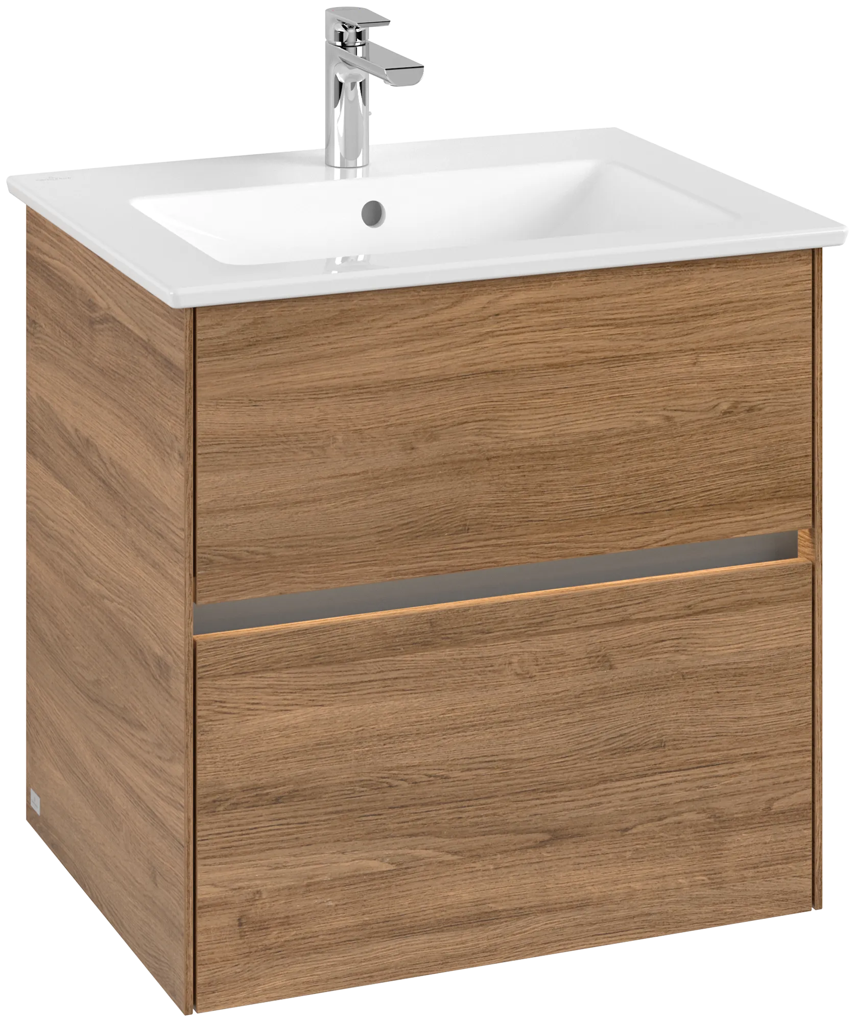 Villeroy & Boch Collaro Waschbeckenunterschrank C143B0, 611 x 610 x 480 mm, Kansas Oak