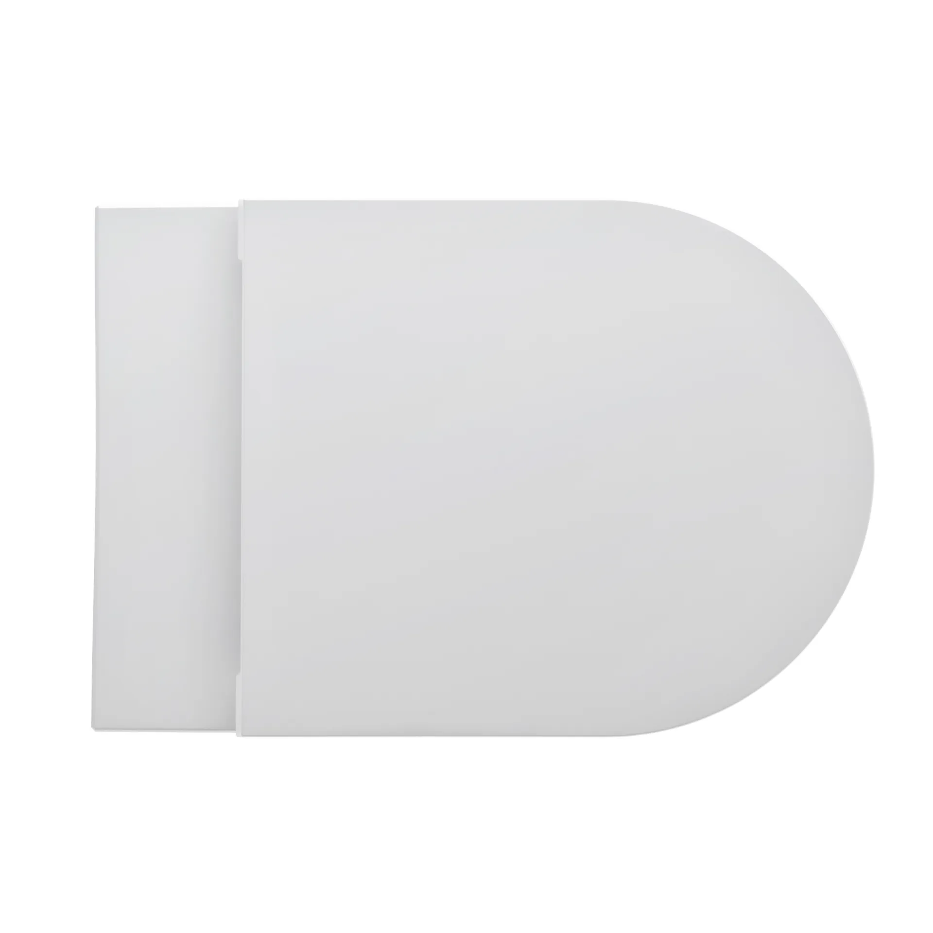 Tiefspül-WC wandhängend+Sitz Kartell Pack 545x370 spülrandlos verdeckte Befestigung, weiß, bestehend aus H8203370000001 Wand-WC und H8913330000001 WC-Sitz mit Absenkautomatik