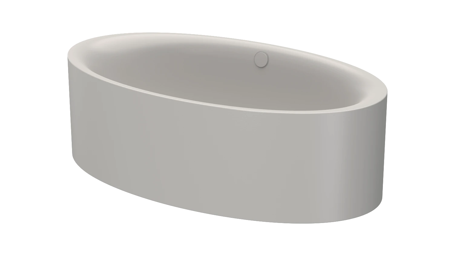 Bette oval Badewanne „BetteEve Oval Silhouette“ 180 × 100 cm in Dust