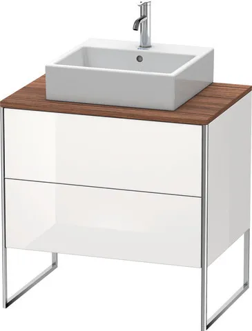 Duravit Waschtischunterschrank bodenstehend „XSquare“ 80 × 77,8 × 54,8 cm Weiß Hochglanz Duravit Waschtischunterschrank bodenstehend „XSquare“ 80 × 77,8 × 54,8 cm Weiß Hochglanz