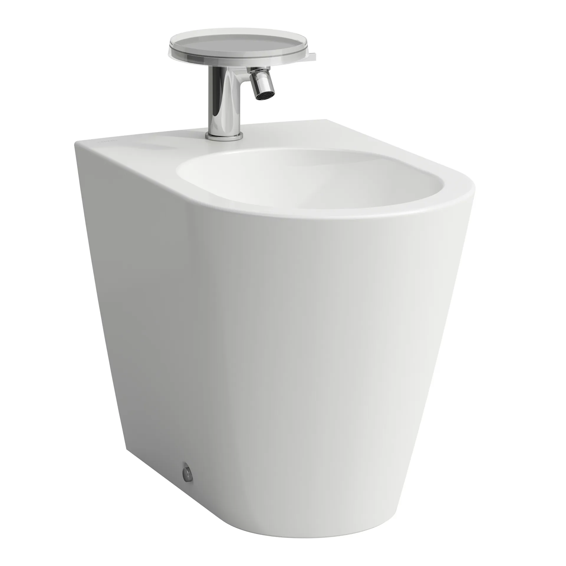 Standbidet Kartell • 560x370x430 1 Hahnloch ohne seitliches Loch für Wasseranschluss weiß