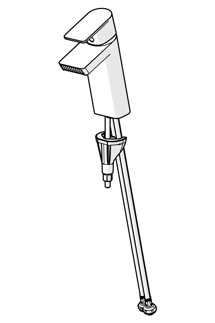 HansaSTELA Waschtischarmatur HansaSTELA 2021 Einhebelmischer Ausladung 144mm Chrom