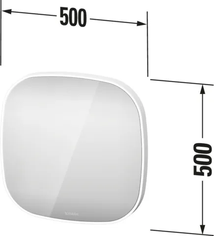 Duravit Spiegel „Zencha“ 50 × 50 cm Duravit Spiegel „Zencha“ 50 × 50 cm