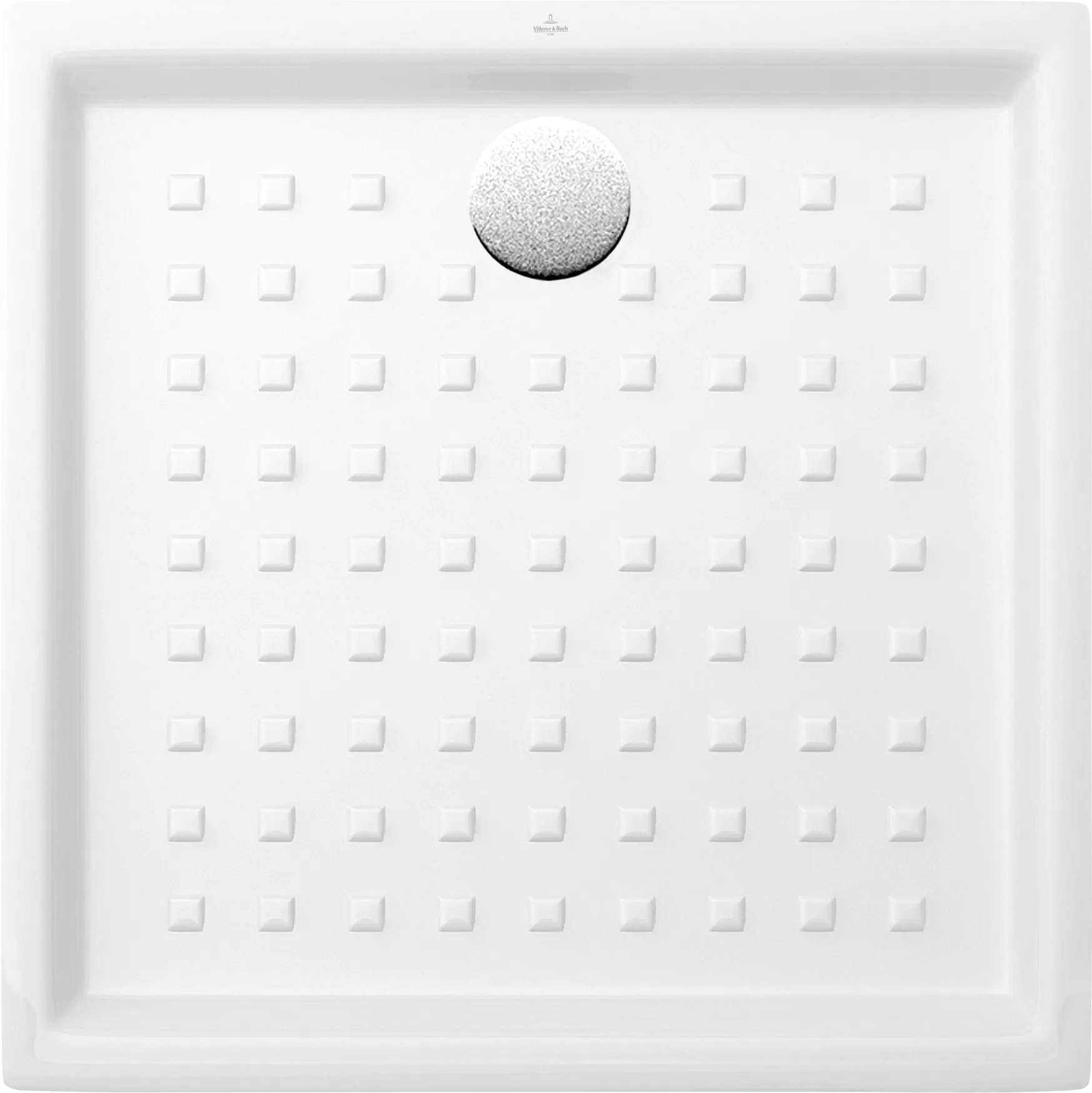 Villeroy & Boch quadrat Duschwanne „O.novo“ Keramik mit Noppen 90 × 90 cm