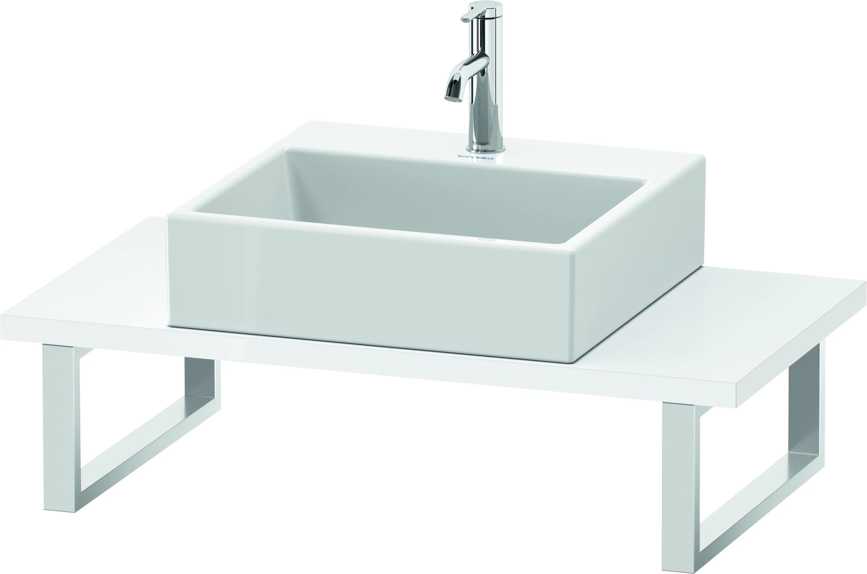 Duravit Konsole „L-Cube“ in Weiß Hochglanz Duravit Konsole „L-Cube“ in Weiß Hochglanz