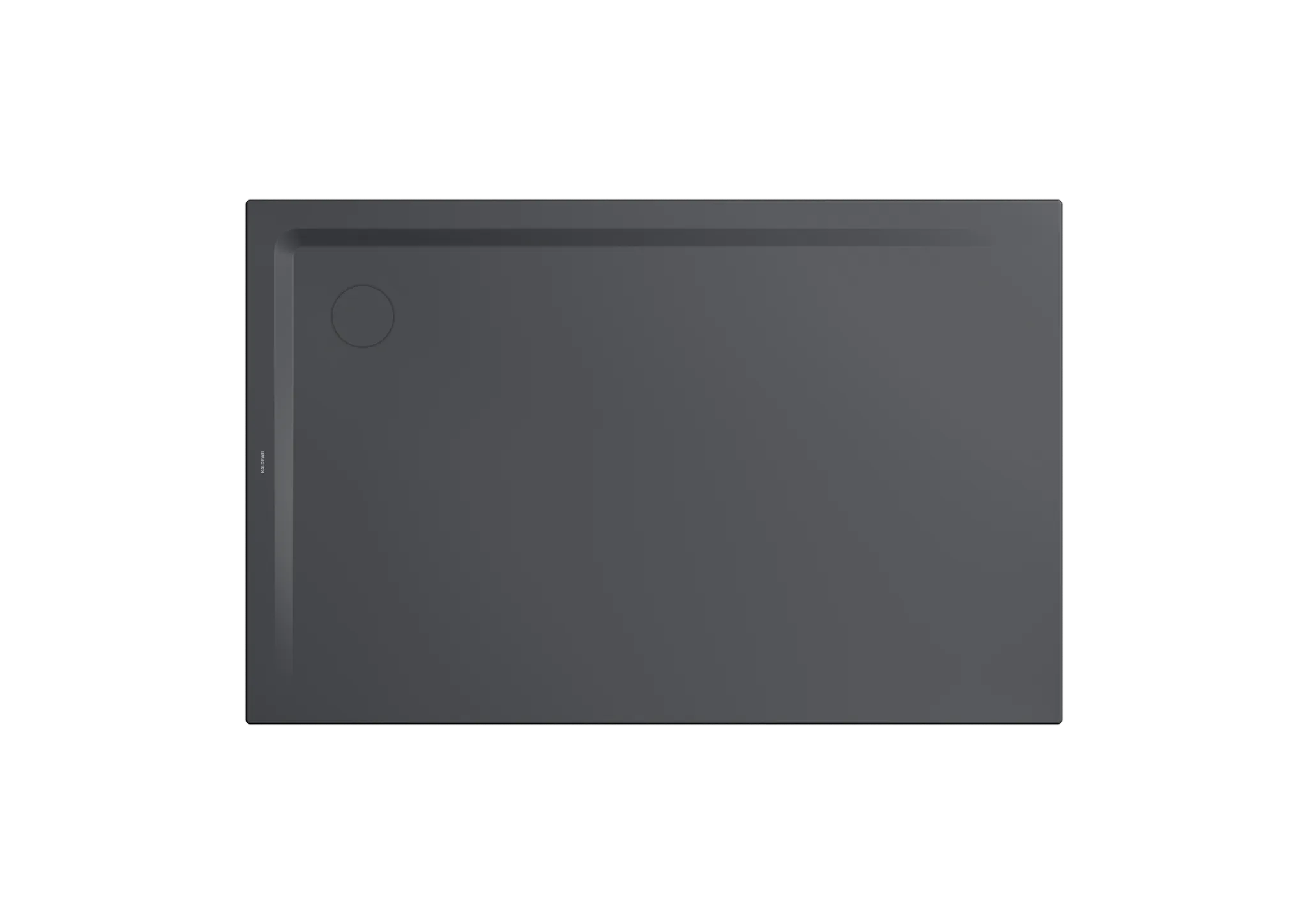 Kaldewei Duschwanne „Superplan“ 100 × 180 cm ohne Oberflächenbeschichtung, mit Perl-Effekt, in cool grey 80
