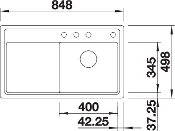BLANCO ZENAR 45 S-F