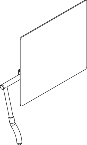 HEWI Kippspiegel „Serie 802 LifeSystem“ 72,5 × 74,1 cm in Tiefschwarz HEWI Kippspiegel „Serie 802 LifeSystem“ 72,5 × 74,1 cm in Tiefschwarz
