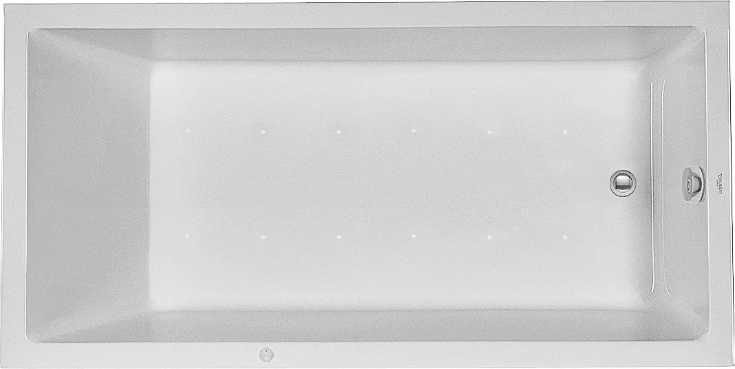 Duravit Whirlwanne „Starck“ rechteck 1800 × 900 mm, Fußablauf mit Air-System, in Weiß Ablauf: Fußablauf / Whirlsystem: mit Air-System Duravit Whirlwanne „Starck“ rechteck 1800 × 900 mm, Fußablauf mit Air-System, in Weiß Ablauf: Fußablauf / Whirlsystem: mit Air-System