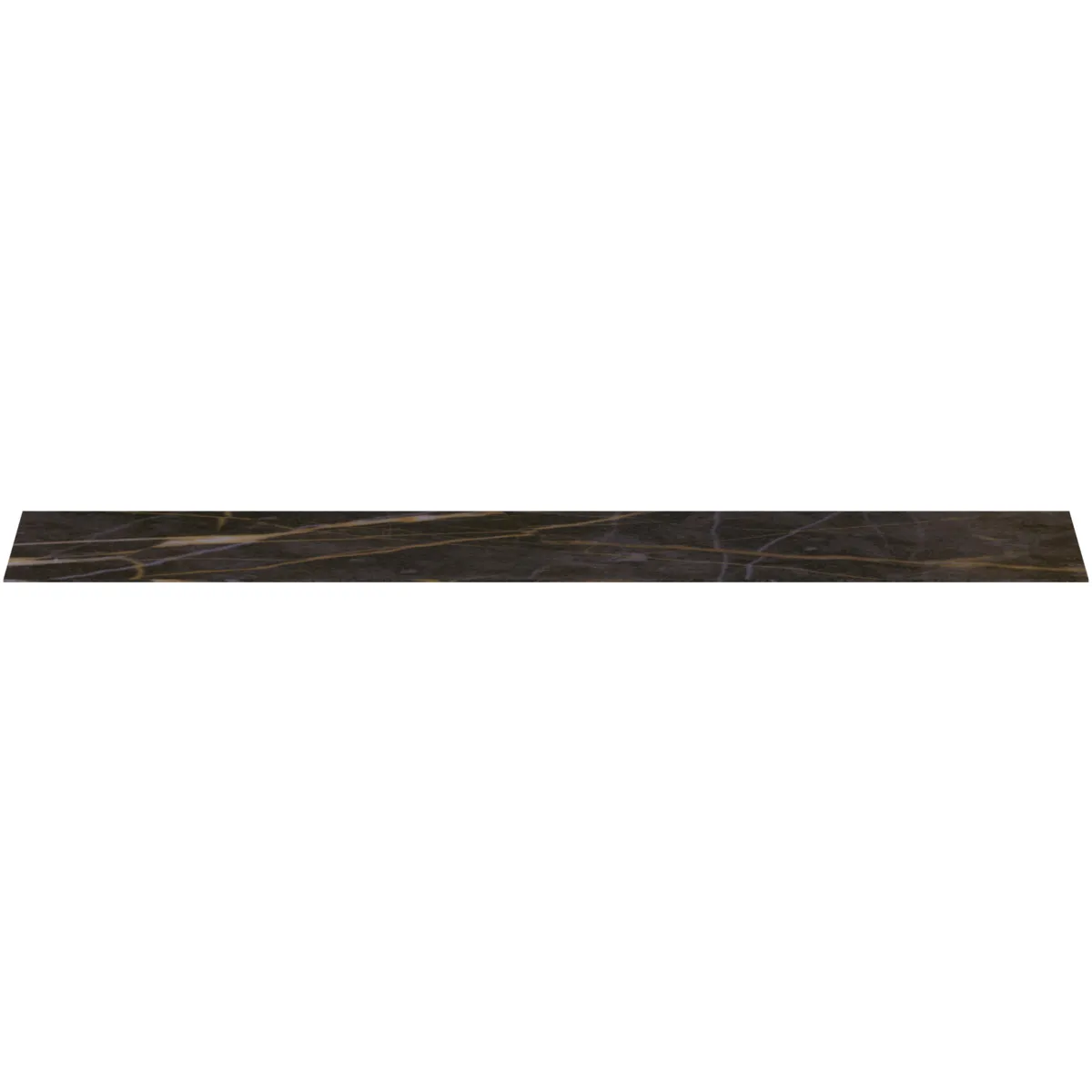 Waschtischplatte Conca, aus Keramik, 1987x373x6mm, Marmor Noir Desir