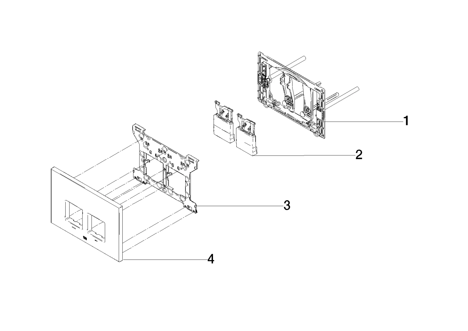 Betätigungsplatte für WC-UP-Spülkasten der Firma Geberit eckig SERIENSPEZIFISCH Chrom 12665980 Betätigungsplatte für WC-UP-Spülkasten der Firma Geberit eckig SERIENSPEZIFISCH Chrom 12665980
