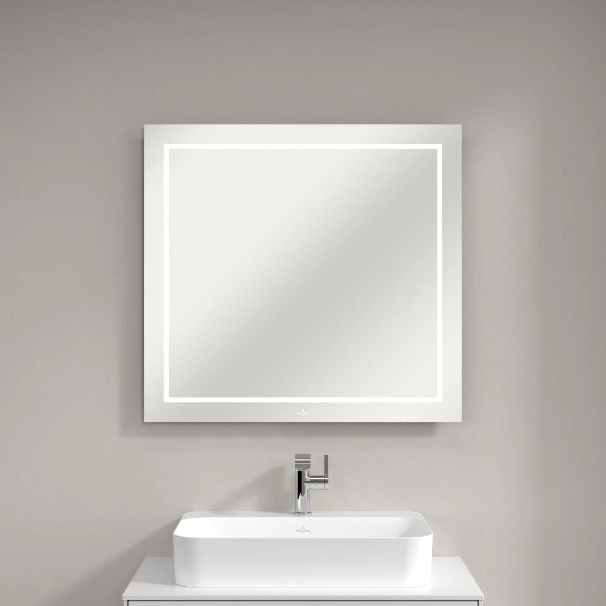 Villeroy & Boch Spiegel „Finion“ 600 × 750 mm in White Matt