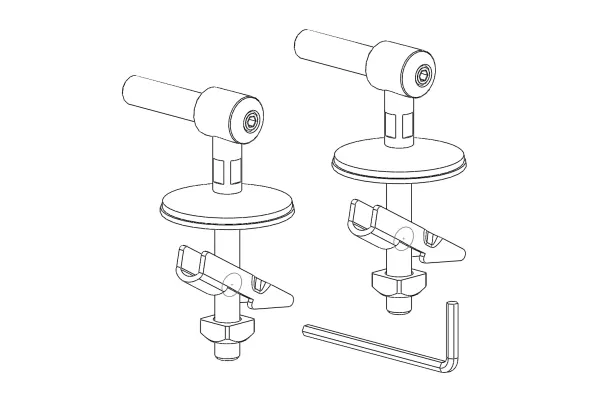 Laufen Scharnier mit Absenkautomatik für WC-Sitze H891700 Laufen Scharnier mit Absenkautomatik für WC-Sitze H891700