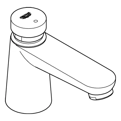 Selbstschluss-Standventil Euroeco CT 36265, ohne Mischung, Markierung blau/rot, chrom Selbstschluss-Standventil Euroeco CT 36265, ohne Mischung, Markierung blau/rot, chrom