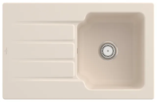Villeroy & Boch Einbau-Küchenspülbecken „Architectura“ 45 800 × 510 × 220 mm in Ivory
