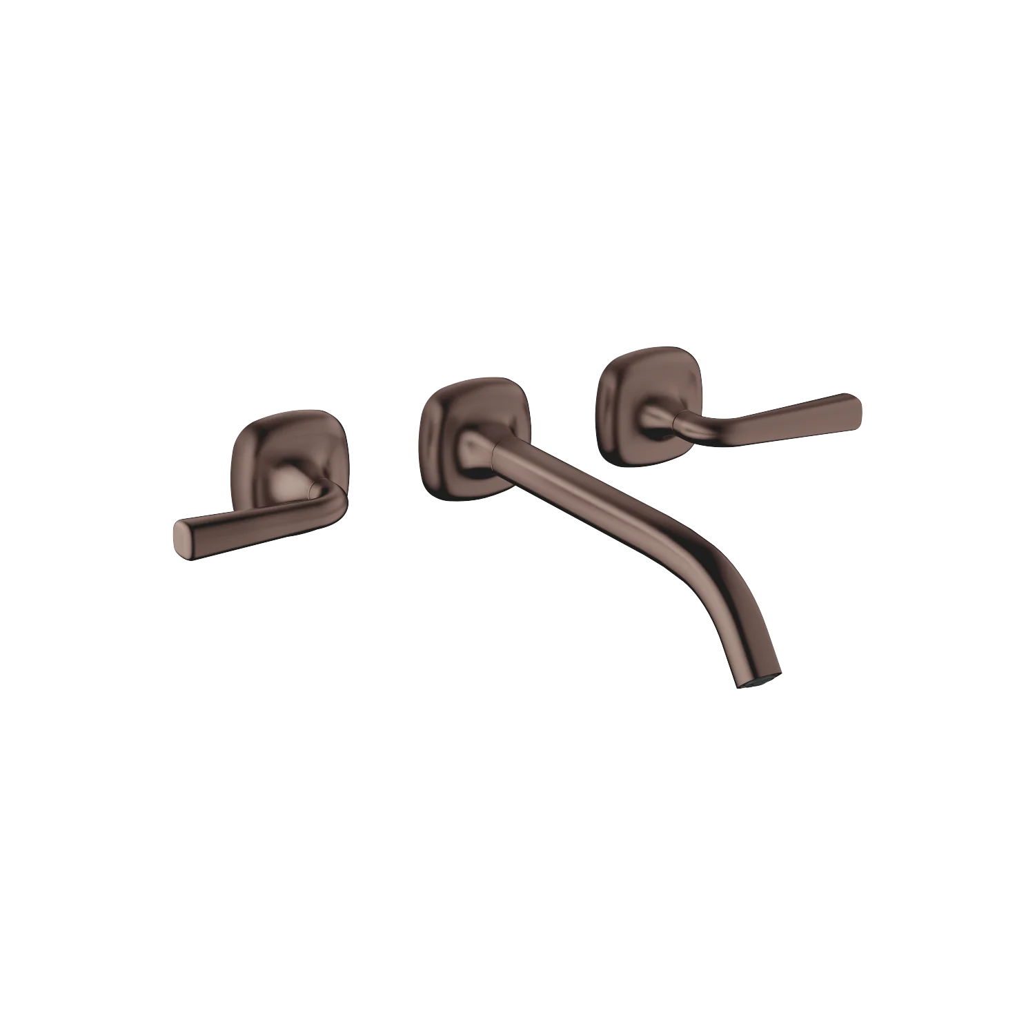 Dornbracht COYA Waschtisch-Wandbatterie ohne Ablaufgarnitur, Dark Bronze gebürstet PVD, Ausladung 241 mm, starrer Auslauf, runder luftangereicherter Strahl, Bohrungsdurchmesser 35 mm, Rosette 60 x 60 mm, Durchfluss max. 4,5 l/min