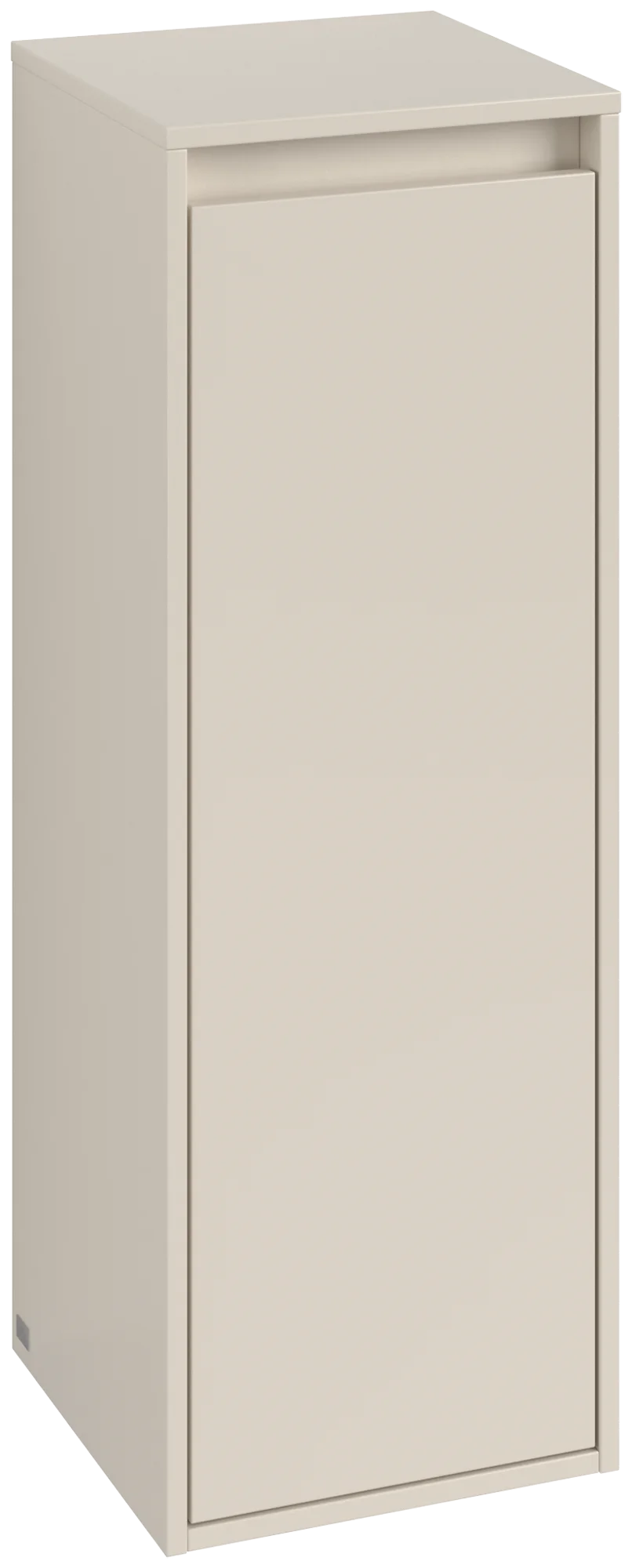 Villeroy & Boch Seitenschrank Skyla C80200, Cashmere Grey, 350x1000x349 mm, 1 Tür, 1 Schublade mit SoftClosing, Wandmontage