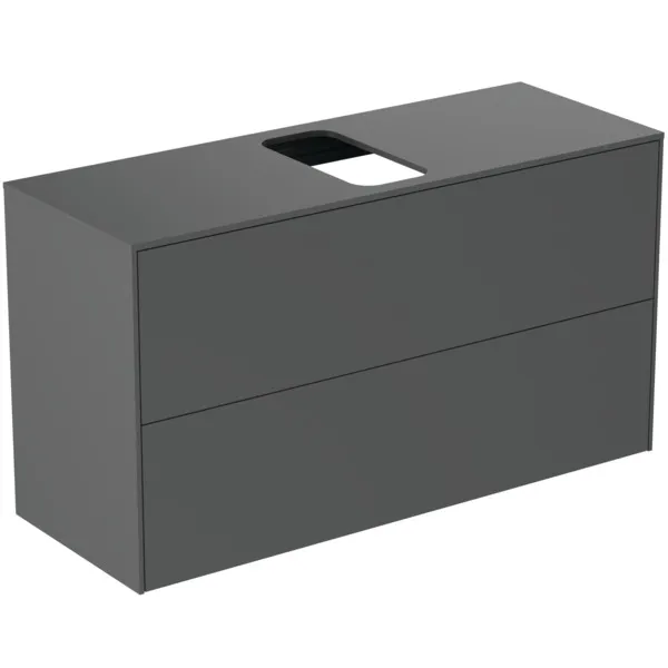 Ideal Standard Waschtischunterschrank Conca, 2 Auszüge, Anthrazit
