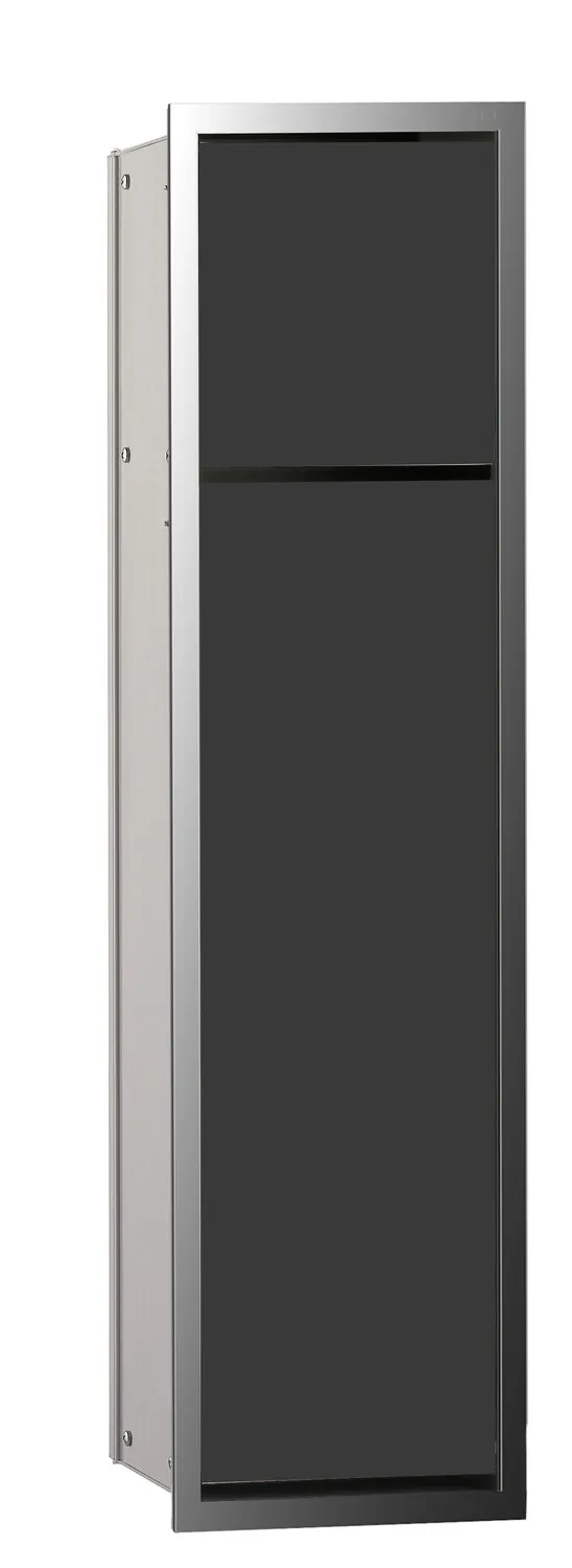 emco WC-Modul „asis module 150“ 16,8 × 65,4 × 15,31 cm in chrom / schwarz emco WC-Modul „asis module 150“ 16,8 × 65,4 × 15,31 cm in chrom / schwarz