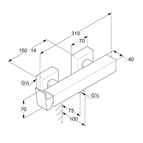 Kludi DECUS Brause-Einhandmischer DN 15, 05 chrom Kludi DECUS Brause-Einhandmischer DN 15, 05 chrom