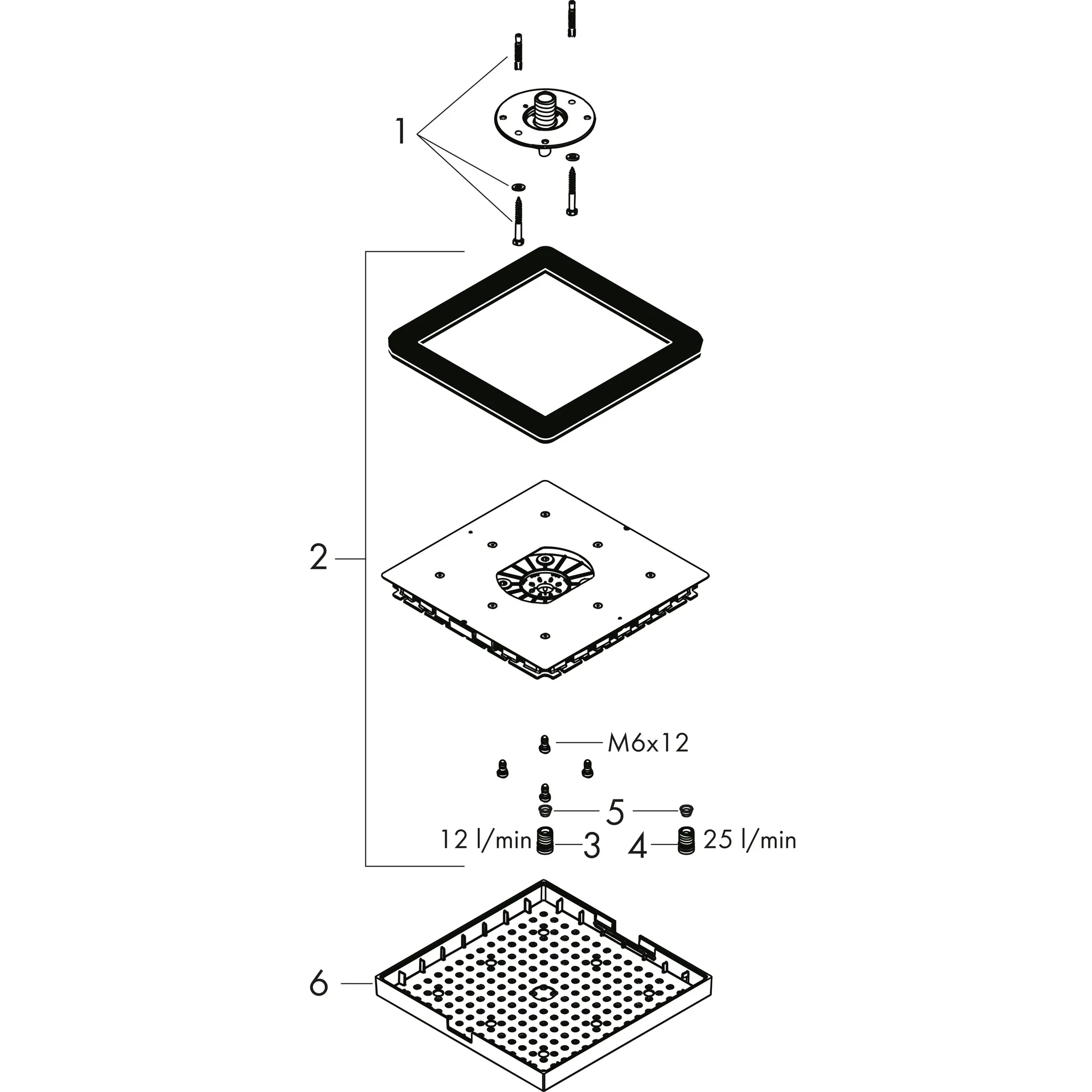 Hansgrohe AXOR Starck Kopfbrause 240⁄240 1jet, Chrom Hansgrohe AXOR Starck Kopfbrause 240⁄240 1jet, Chrom