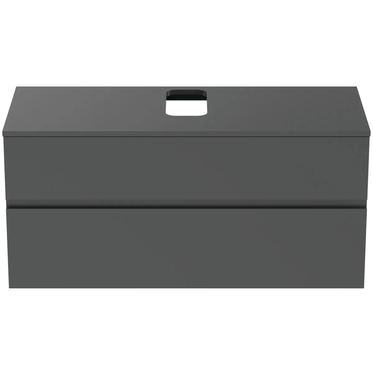Ideal Standard Waschtischunterschrank Finesse Auschnitt mitte 1202x505x558mm 2 Auszüge Anthrazit matt Ideal Standard Waschtischunterschrank Finesse Auschnitt mitte 1202x505x558mm 2 Auszüge Anthrazit matt