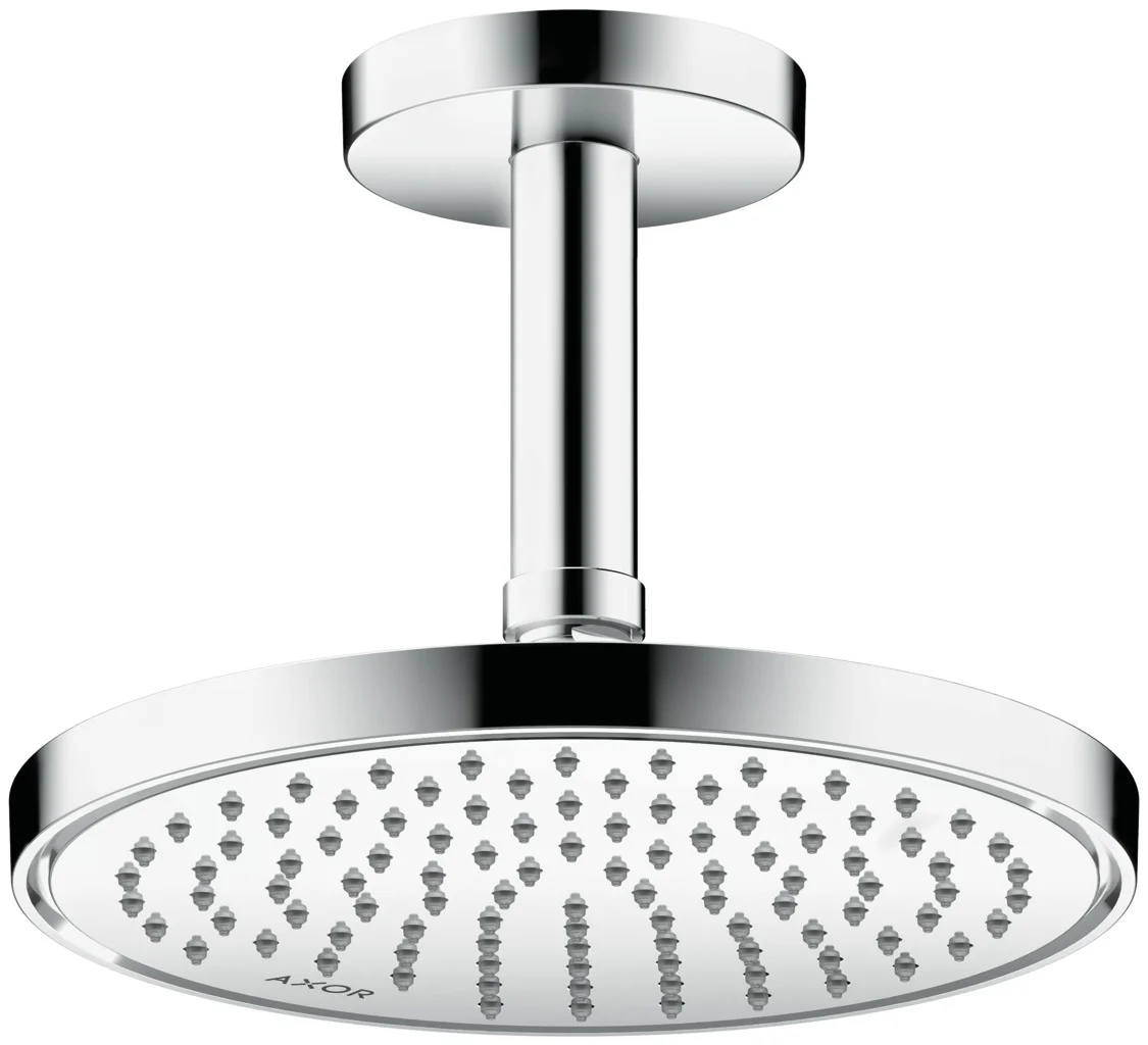 Hansgrohe AXOR ShowerSolutions Kopfbrause 220 1jet EcoSmart Chrom, 220 mm Brausekopfgröße, verstellbarer Winkel, abnehmbar zur Reinigung Hansgrohe AXOR ShowerSolutions Kopfbrause 220 1jet EcoSmart Chrom, 220 mm Brausekopfgröße, verstellbarer Winkel, abnehmbar zur Reinigung