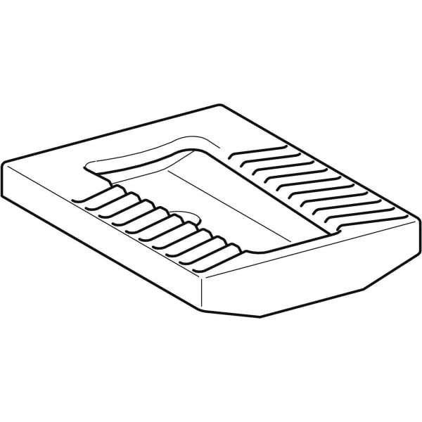 Publica Hock-WC: B=45cm, H=18cm, T=60cm, weiß