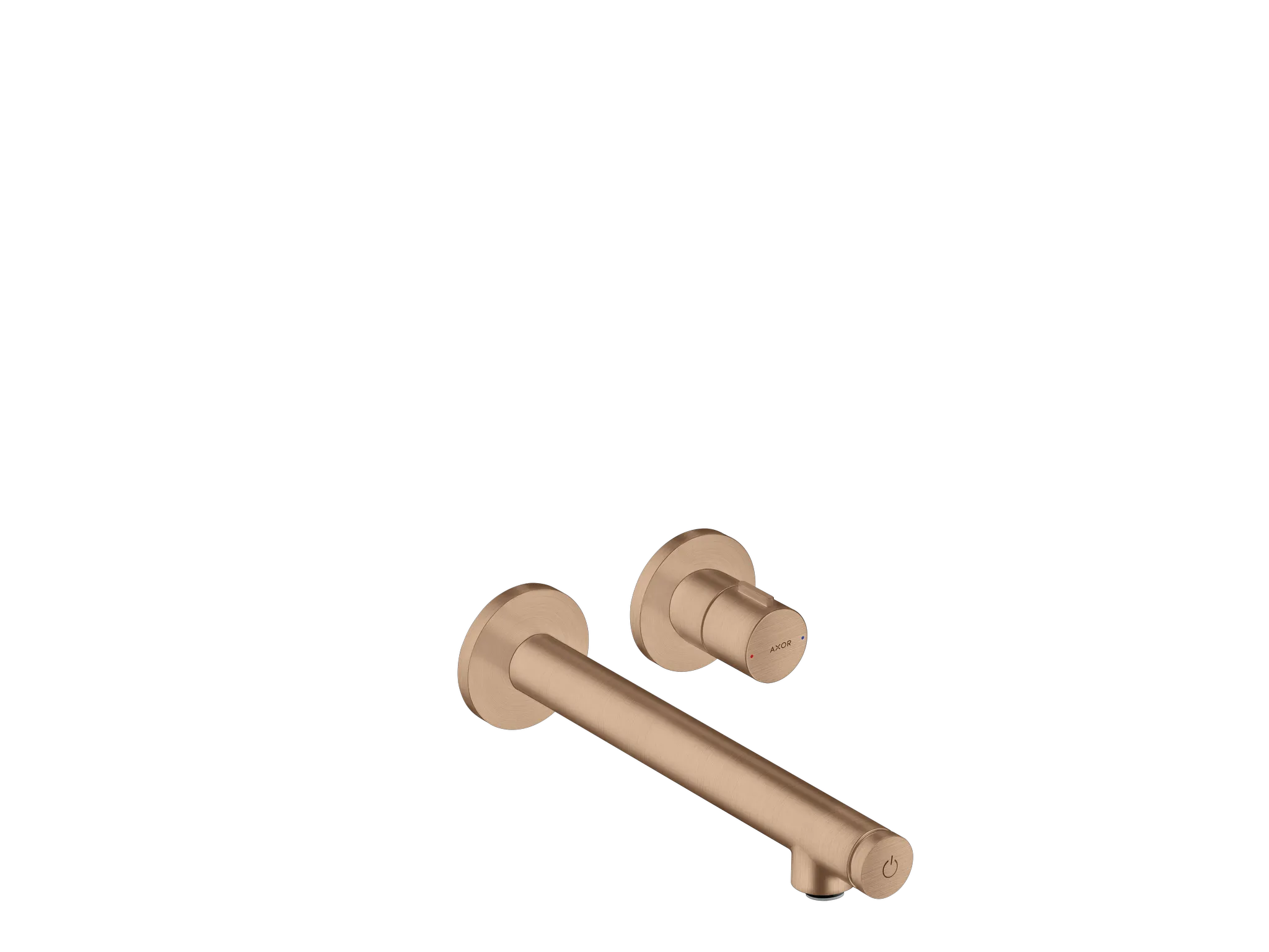 Hansgrohe AXOR Uno Waschtischmischer Unterputz Select mit Auslauf 221 mm, Brushed Red Gold