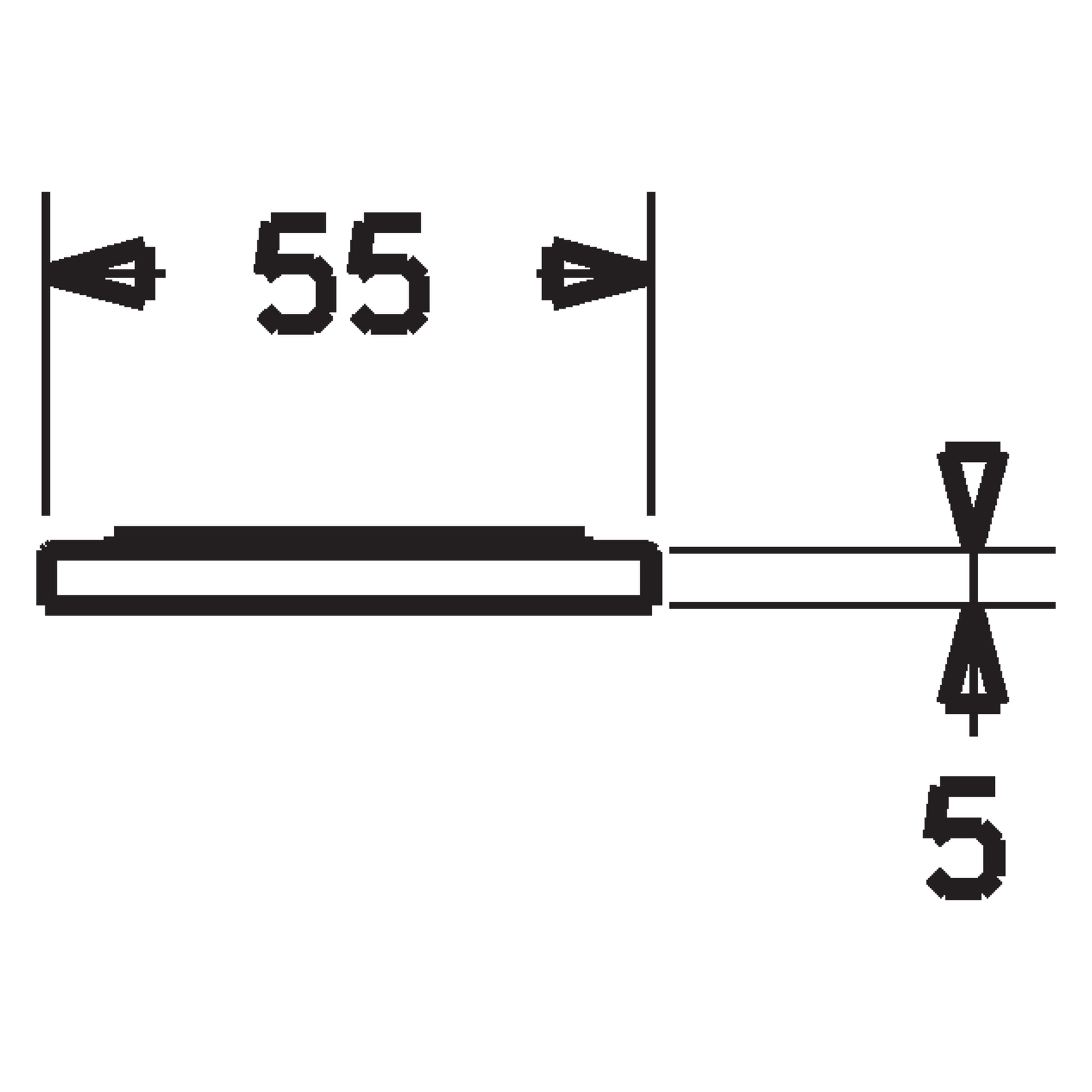 HA Rosette HANSALIVING 6637 55 x 55 mm Chrom