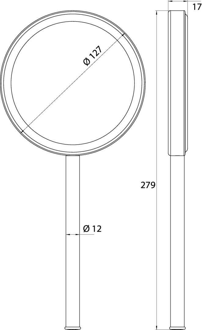 Spiegel „Rasier-Und Kosmetikspiegel“ ⌀ 12,7 cm