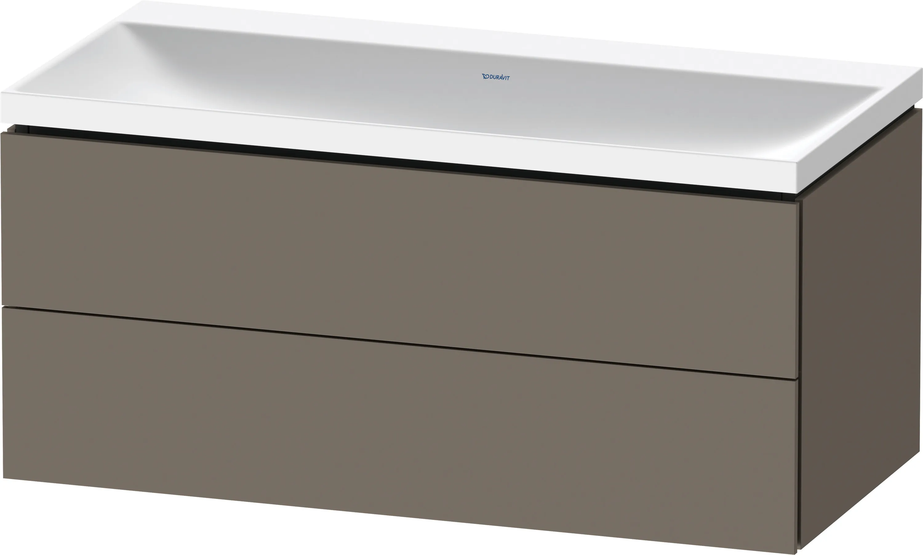 Duravit Möbelset c-shaped Set wandhängend wandhängend „L-Cube“ 100 × 48 × 48 cm Flannel Grey Seidenmatt Duravit Möbelset c-shaped Set wandhängend wandhängend „L-Cube“ 100 × 48 × 48 cm Flannel Grey Seidenmatt