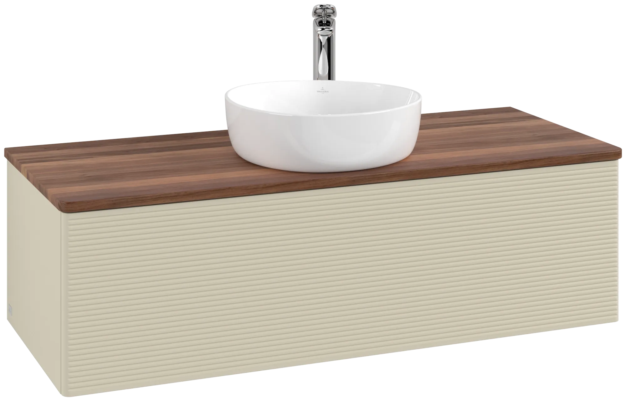 Villeroy & Boch Antao Waschbeckenunterschrank L32_5 1200x360x500mm Silk Grey Matt Lacquer / Warm Walnut