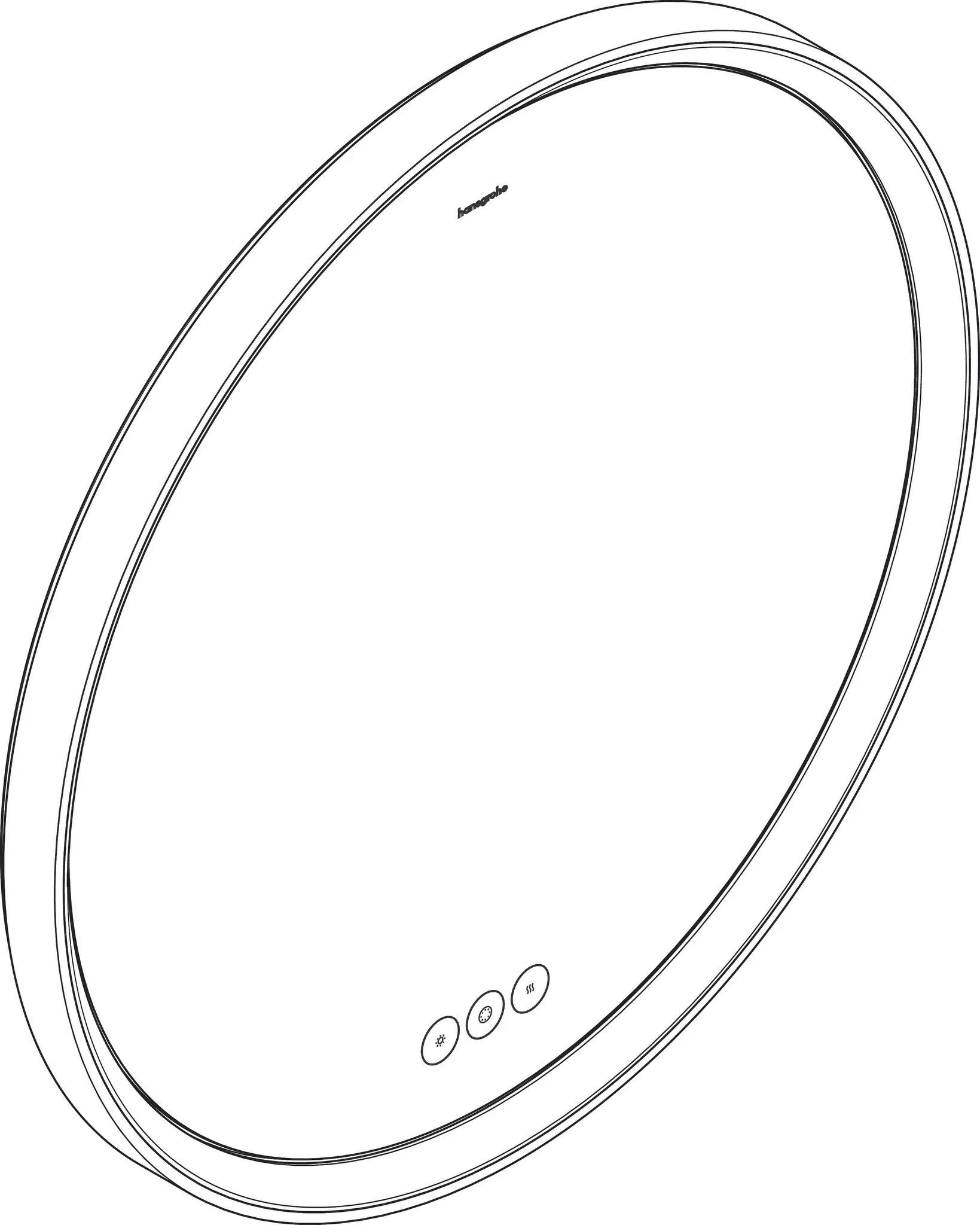 Hansgrohe Xarita S Spiegel mit LED-Beleuchtung, 700x700x50 mm, Mattweiß Hansgrohe Xarita S Spiegel mit LED-Beleuchtung, 700x700x50 mm, Mattweiß