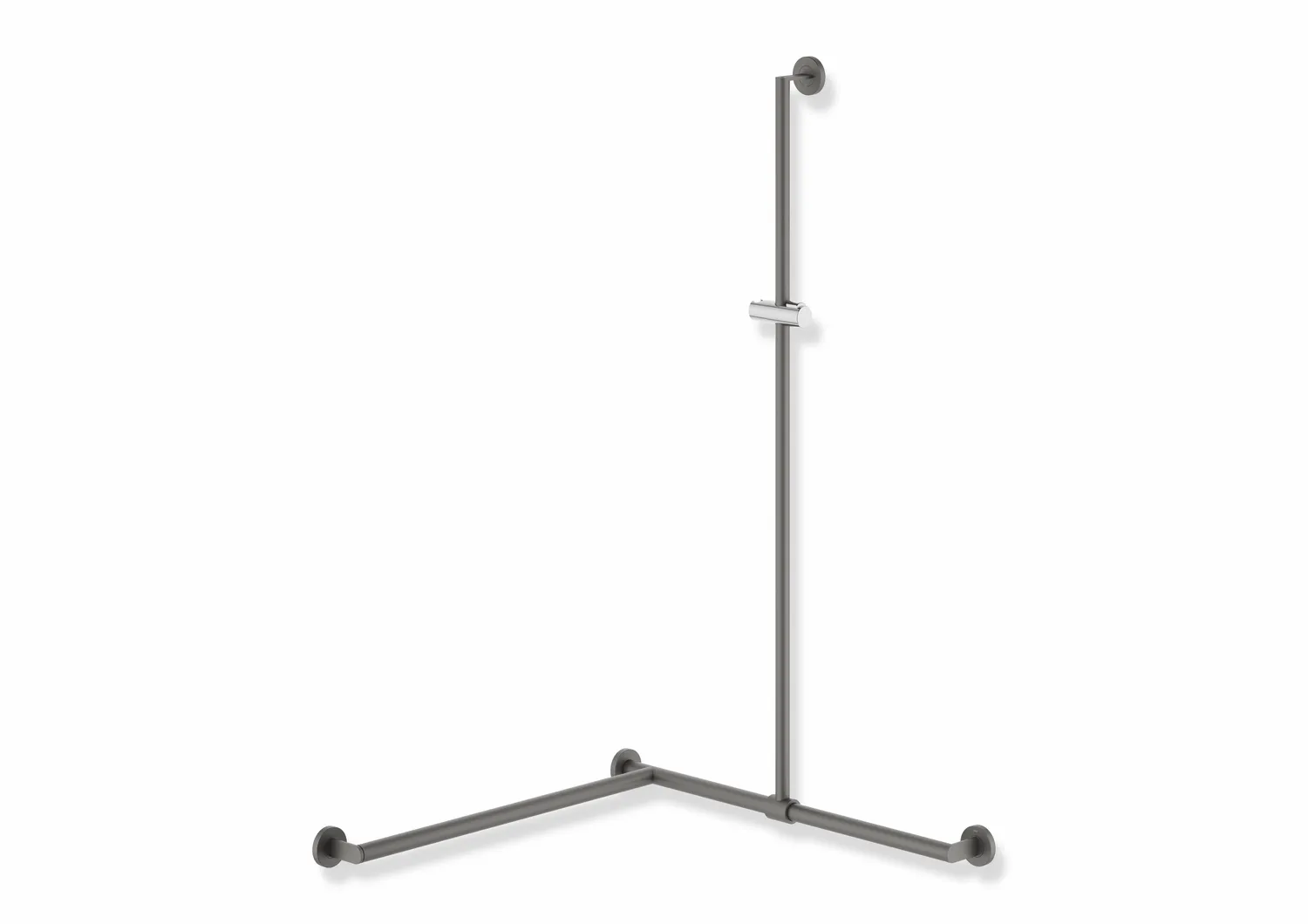 HEWI Duschhandlauf System 900 PG56, Edelstahl, pulverbeschichtet, Dunkelgrau Perlglimmer tiefmatt HEWI Duschhandlauf System 900 PG56, Edelstahl, pulverbeschichtet, Dunkelgrau Perlglimmer tiefmatt