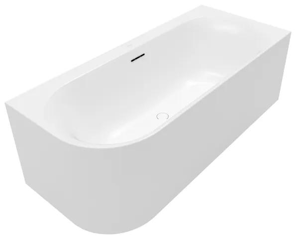Villeroy & Boch Badewanne mit ovaler Innenform „Loop & Friends“ vorwand oval 180 × 80 cm, rechts in Stone White Villeroy & Boch Badewanne mit ovaler Innenform „Loop & Friends“ vorwand oval 180 × 80 cm, rechts in Stone White