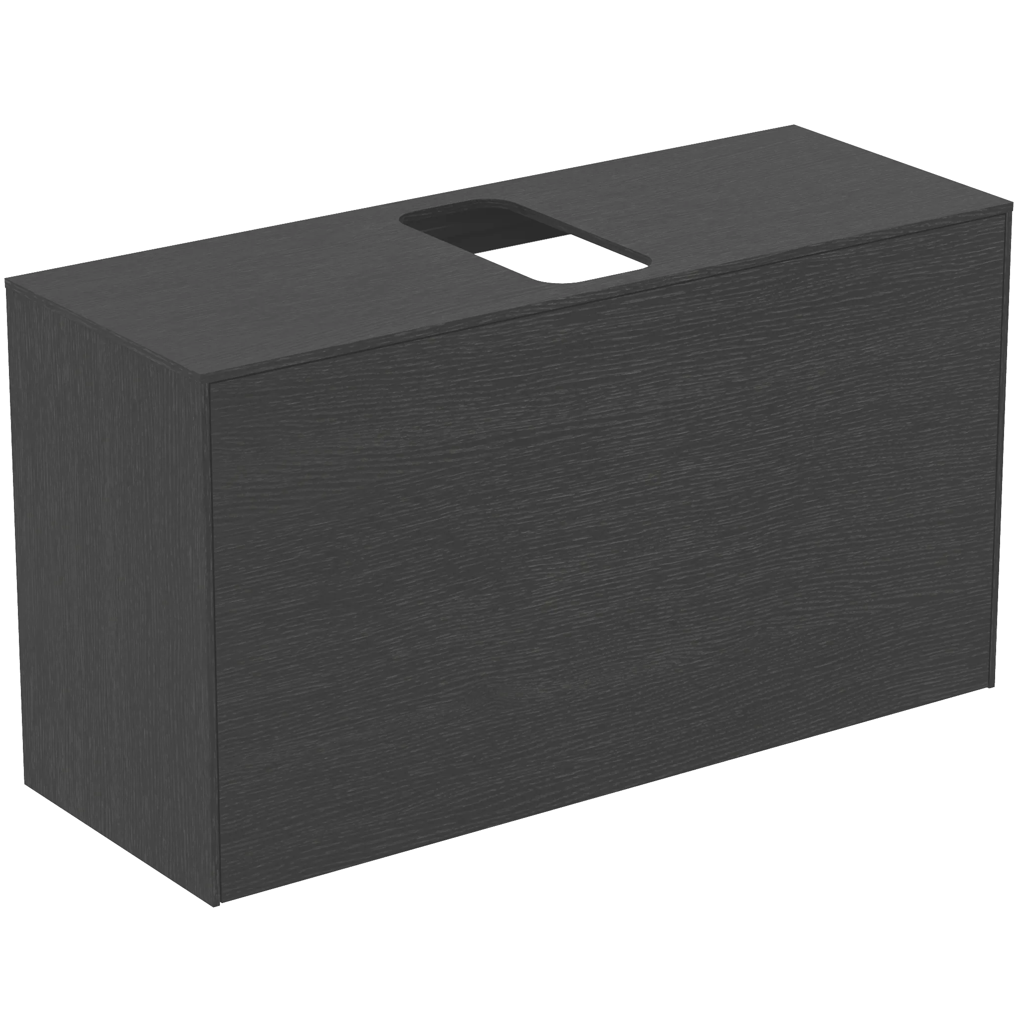 Ideal Standard Conca Waschtischplatte ohne Ausschnitt, Eiche geflammt, 1002 x 373 mm