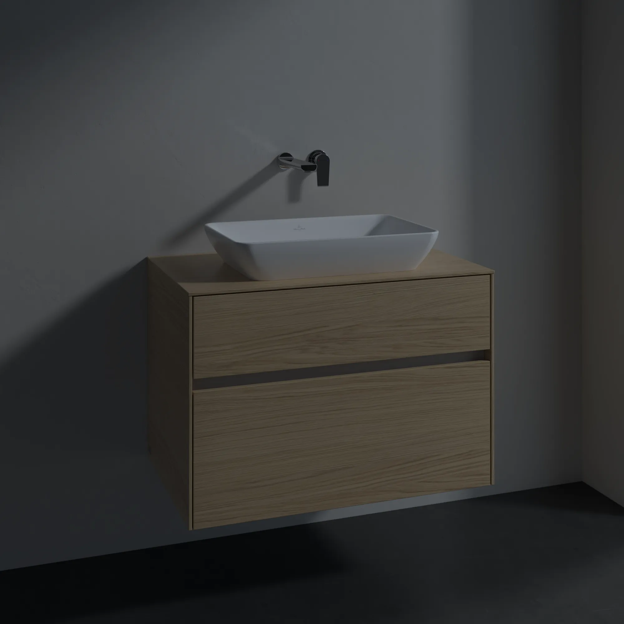Villeroy & Boch Collaro Waschbeckenunterschrank C10800 800x548x500mm Eckig Nordic Oak