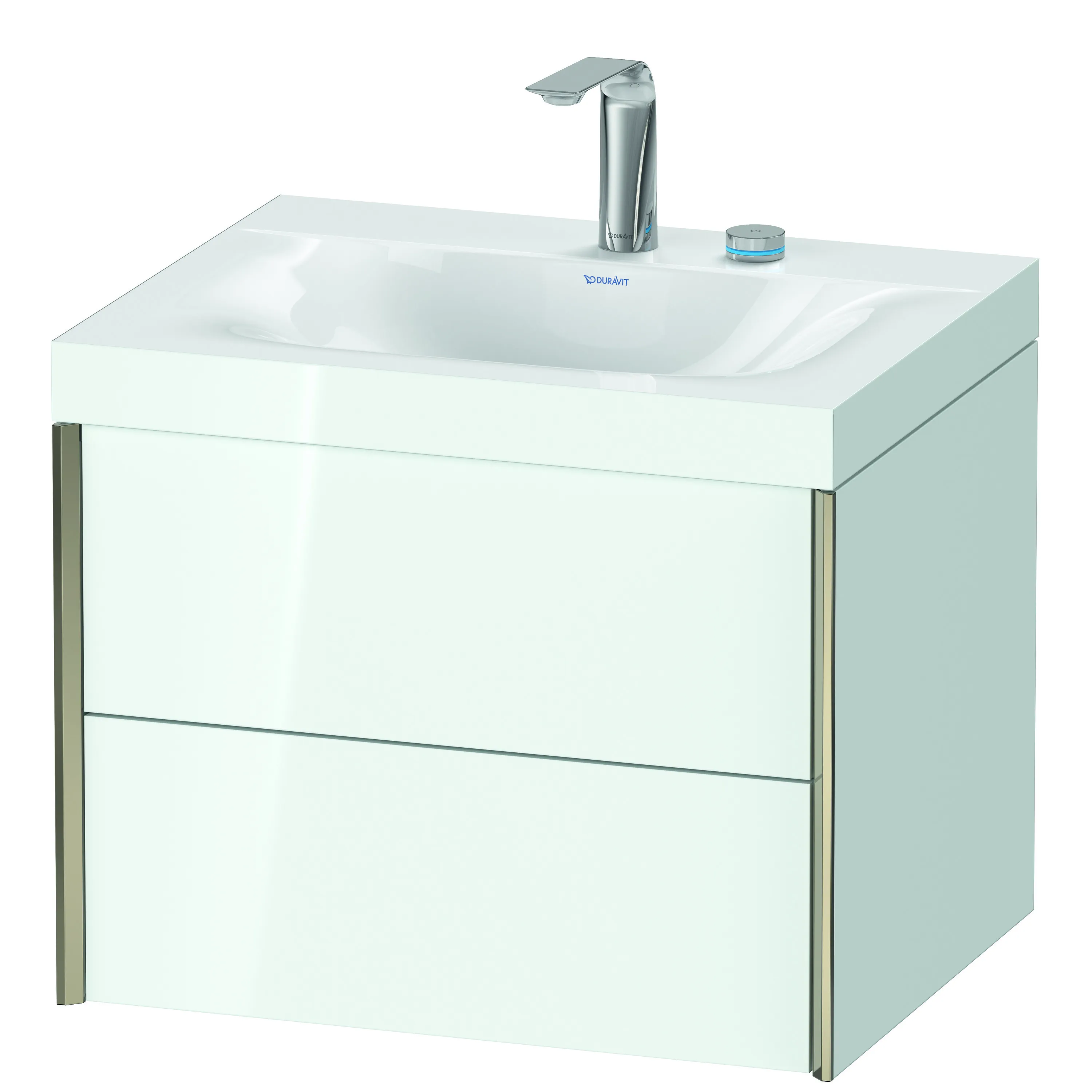 Duravit Waschtischunterschrank wandhängend „XViu“ 60 × 50,3 × 48 cm in Weiß Hochglanz