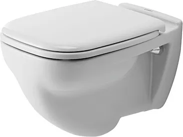 Wand-Flachspül-WC „D-Code“ 35,5 × 35 × 54 cm mit HygieneGlaze, mit Spülrand